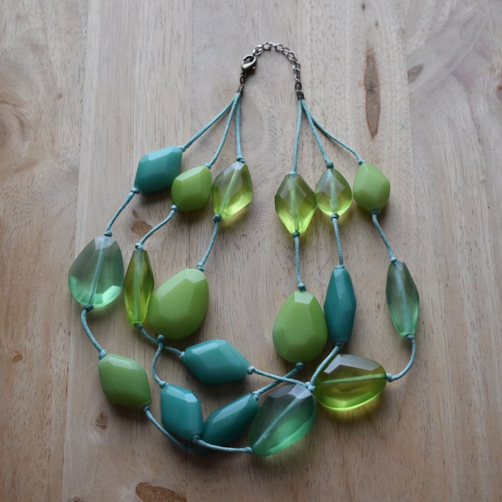 Blue and Green Necklace